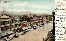 1906. MAIN ST. SHOWING ZEMI, SALT LAKE CITY, UTAH. POSTCARD DB20 picture