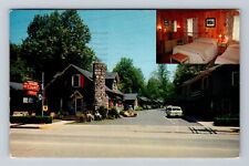 Gatlinburg TN-Tennessee, Zoders Court Advertising Antique Vintage c1958 Postcard picture