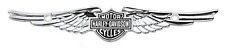 Harley Davidson Chrome Emblem Wings Axcent Accent Bar License Plate Top Frame picture