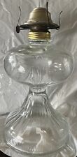 Vintage Clear Glass Oil Lamp Base picture