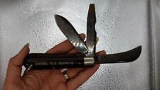 VINTAGE COLONIAL NATIONAL MINE SERVICE CO 3 BLADE FOLDING KNIFE picture