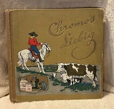 LIEBIG FLEISCH-EXTRACT TRADE CARD ALBUM COWBOY { 50 PAGES = HOLDS 300 CARDS } picture