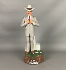 J.R EWING Whiskey Decanter from Dallas Tv show empty music box works picture