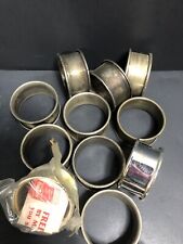 12 Silver Plated Napkin Rings 1988 Folgers Coffee Promotion -Free Shipping picture