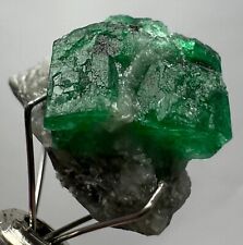 Well Terminated Top Green Very Beautiful Emerald Crystal on Matrix @Swat, 15 CT picture