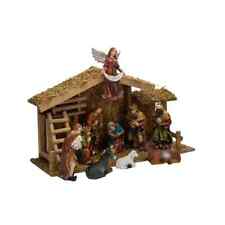 Kurt S. Adler 12 Piece Nativity Set Wooden Stable Christmas Holiday N1005 NEW picture