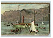 1909 Postcard The First Trip Of The Clermont Raphael Tuck & Sons Steam Ship Boat picture
