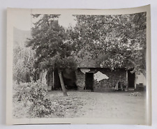 1950s Adobe Home Casa Abandoned Rural Ranch Americana Homestead Vintage Photo picture