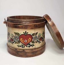 Antique  Sugar Bucket, Beautiful  Made In The USA  picture