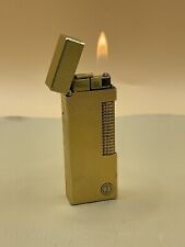 Dunhill Rollagas Lighter Classic Barley Gold Great Working Condition picture