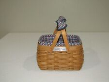 Longaberger Woven Memories Basket 2003 w/ Liner & Protector Retired picture