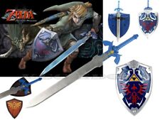 FULL SIZE Legend of Zelda Link's Hylian Shield + Link's Master Sword Combo Set picture