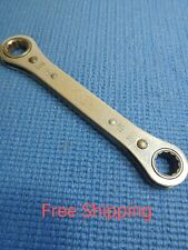 Powr-Kraft No 84-4738 Ratcheting 12 pt. Box End Wrench 3/8 x 7/16 USA picture