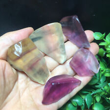 131g 5pcs Natural beautiful Rainbow Fluorite Crystal Polished stone specimens 61 picture