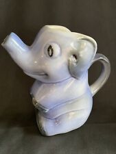Vintage Artistic Potteries California Blue Elephant Creamer Pitcher Signed “G” picture