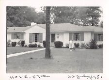 Old Photo Snapshot Front Yard Of Bungalow House #6 Z28 picture