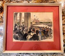 Framed Frank Leslie’s Illustrated The Jersey Derby 1873 picture