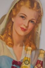 Vintage Virginia Dare Wine 1946 Cardboard Ad Sign picture