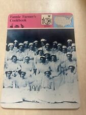 1980 panarizon fannie farmer’s cookbook card unlaminated picture