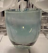 Glassybaby Enchanted Aqua Teal Blue Green Brown Glass Baby picture