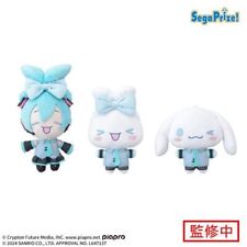 Hatsune Miku x Cinnamoroll Mini Plush Doll 3 Types Complete Set SEGA Japan 2024 picture