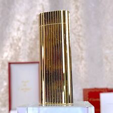 Vintage Cartier Lighter Godron 18k Gold Finish with Case & Papers picture