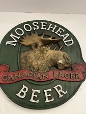 Vintage Moosehead Canadian Lager Beer Sign Wall Plaque 3D Plastic Bin 8 picture