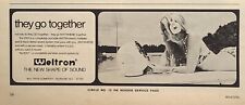 Weltron Portable 8-Track Stereo Durham NC Vacuum Base Vintage Print Ad 1972 picture