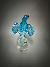 Formia-Vetri-di-Murano Glass Blue Bird  Magnificent Birds of Paradise Collection picture