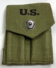 WWII US M1924 .45 PISTOL MAGAZINE AMMO BELT CARRY POUCH-OD#3 picture