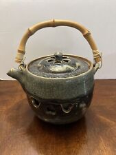 Vintage Japanese Obori Soma-Yaki Double Wall Tea Pot picture