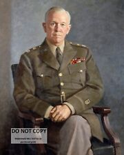 PORTRAIT OF GENERAL GEORGE C. MARSHALL - 8X10 REPRINT PHOTO (MW735) picture