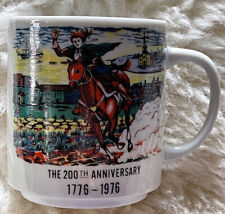 Vintage 200th Anniversary 1776-1976 Paul Revere's Ride Mug Japan picture