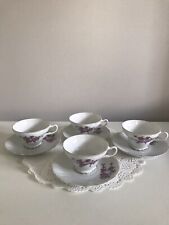Vintage Cherry Blossom Tea Cup/Saucer Set Of 4 picture