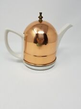 BAKER, HART & STUART Vintage Ceramic Teapot with Solid Copper Teapot Cozy picture