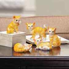 Kitty Sculpture Windiw Sitter Set of 5 Mini Kitten Home Figurines Decoration picture