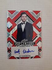 Kit Harington /3 Red Wave Autograph Card 2022 Leaf Pop Century Game Of Thrones picture