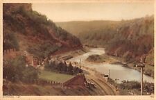 Symonds Yat England~Wye Valley Village~Railroad & River View~c1908 Postcarde picture