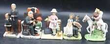 Vintage Norman Rockwell Figurines By Norman Rockwell Museum Lot Of 5 picture