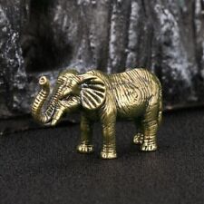 Thai Style Brass Elephant Figurine - Antique-Inspired Tea Pet Decoration, Deligh picture