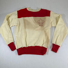 BSA Boy Scout Of America Official Sweater Sweatshirt Size 18 Crew Neck White USA picture