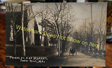 Snow Hill MD Maryland Church St S of Market Real Photo Postcard Horse Carriage picture
