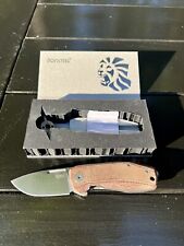 LionSTEEL NANO Titanium Frame Lock Folding Pocket Knife, Magnacut Blade, Micarta picture