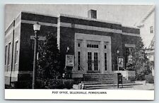 1950s SELLERSVILLE PENNSYLVANIA PA POST OFFICE UNPOSTED POSTCARD P4557 picture