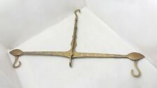 Antique Brass Hanging Equal Arm Balance Scales dated 1736  picture