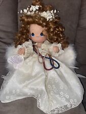 Vintage Precious Moments Guardian Angel Brunette Brown Eyed 12” With Tag 4269 picture