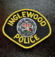 Inglewood California Police Shoulder Patch (1970's Issue) Cheese Cloth ~ Vintage picture
