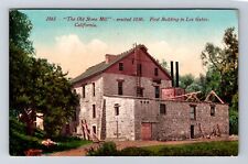 Los Gatos CA-California, The Old Stone Mill, Antique, Souvenir Vintage Postcard picture