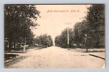Lima OH-Ohio, Residential Section North Washington Street, Vintage Postcard picture