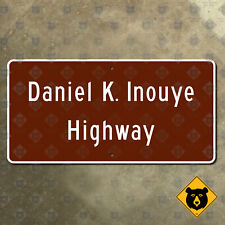 Hawaii Daniel K Inouye Highway route 200 190 Saddle Road sign marker 24x12 picture